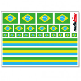 Flaggenaufkleber - Brasilien