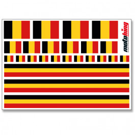Flaggenaufkleber - Belgien