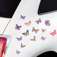 bunte Schmetterlinge Autoaufkleber