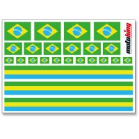 Flaggenaufkleber - Brasilien