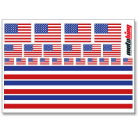 Flaggenaufkleber - USA